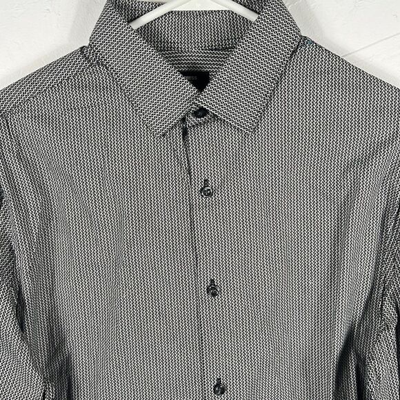 ๐ฅ๐ฅโ2 shirts - EXPRESS Slim 1MX Long Sleeve Button Down Dress Shirts Sz Lg - NW - Picture 3 of 11